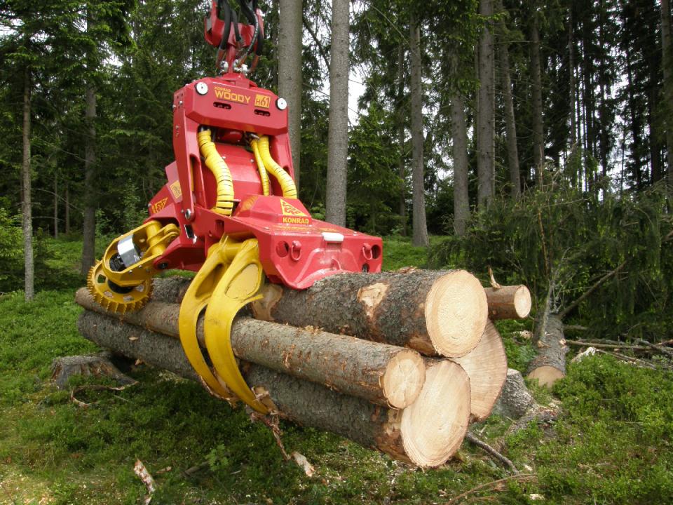 ハーベスタヘッド WOODY60 林業 KONRAD社 送料無料